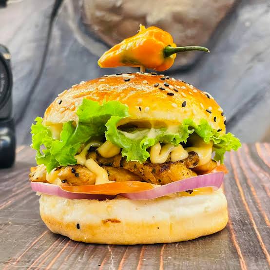 Chicken Naga Burger